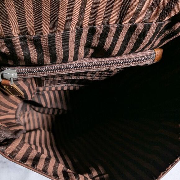 Jack Georges Voyager 7137 Brown Buffalo Leather Convertible Top Flap Backpack - Picture 6 of 6